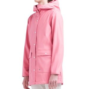 Pink Hooded Raincoat
